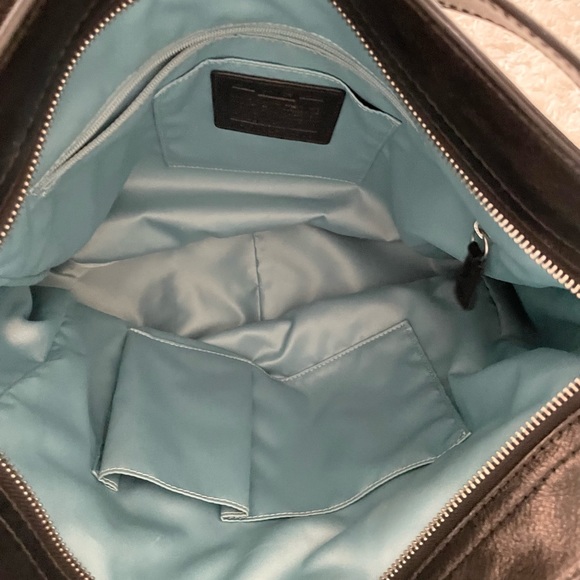 Coach Signature Collection Logo Fabric and Leather Hobo Handbag - Picture 12 of 12